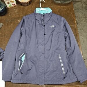 The North Face Women's Purple Ski Jacket Detachable Hood Size XLarge Very Warm